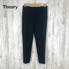 Theory セオリー センタープレス ストレッチ スラックスパンツ ブラック レディース スーツ