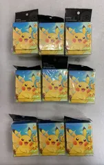 9個セット ポケモンカードゲーム デッキケース ピカチュウ大集合--526996 4521329345574