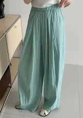 送料無料 ワイドパンツ レディース サルエルパンツ ゆったり 体型カバー イージーパンツ ワイド ボトムス ロングパンツ