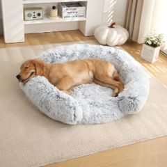PETTI ふわふわベッド 犬用 60cm ライトグレー - メルカリ