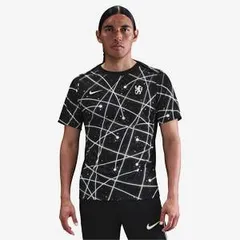 【送料無料・匿名配送】Nike ナイキ チェルシー 25/26 Dri-FIT Academy Pro プレマッチ シャツ 黒 トレーニングシャツ Tシャツ 新品 正規品 並行輸入 日本未発売
