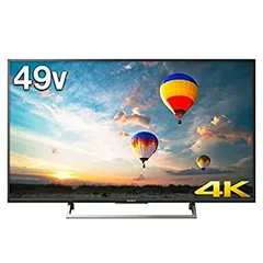 JAKN3277/1ヶ月保証/液晶テレビ/大型/49インチ/49型/4K対応/ウォームシルバー/アンドロイド/android/ソニー/SONY/KJ-49X8000E/良品/美品/中古品/ Amazon | ソニー 49V型 液晶 テレビ ブラビア KJ-49X8000E B 4K