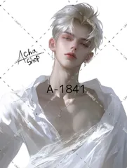 A-1841 メンズ ステッカー sticker 素材 コラージュ collage シール achashop