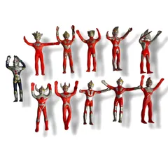 【希少・まとめ売り】バンダイ ウルトラマン フィギュア 11体 セット 当時物 ソフビ