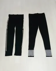 ブラック スポーツ レギンス 2種 セット //新品