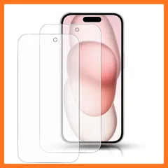 【新品】 【アンチグレア】iPhone15Plus/iPhone15ProMax対応 ガラスフィルム 強化ガラス 液晶スクラブガラス 保護フィルム ゲームフィルム サラサラ タッチ感【2枚セット/薄い/ゲーム用/艶消し】アイフォン15プラス/アイフォン15 0