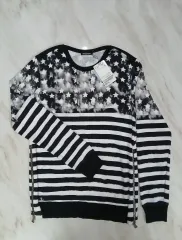 正規品 BALMAIN(バルマン) メンズ プリンティング ジッパー型 スウェット 長袖Tシャツ S 95 100 AMIRI(アミリ)