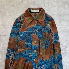 本場大島紬 白大島 ピンタック ロングワンピース - メルカリ