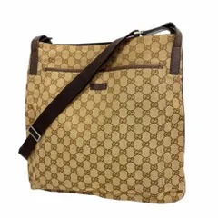グッチ(Gucci) グッチ ショルダーバッグ GGキャンバス 122791 キャンバス ベージュ ブラウン レディース