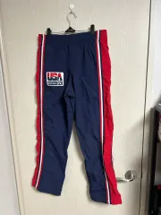 USA バスケット トレーナー ズボン ネイビー/レッド Mサイズ パンツ 出品