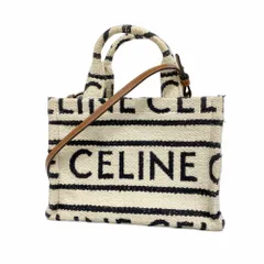 セリーヌ(Celine) セリーヌ ハンドバッグ キャンバス アイボリー ブラック ブラウン  2wayバッグレディース