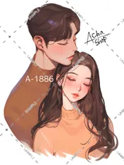 A-1886 カップル ステッカー sticker 素材 コラージュ collage シール achashop
