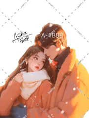 A-1888 カップル ステッカー sticker 素材 コラージュ collage シール achashop