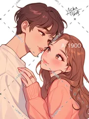 A-1900 カップル ステッカー sticker 素材 コラージュ collage シール achashop