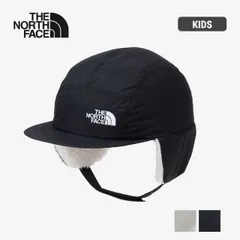 ザ・ノース・フェイス THE NORTH FACE キャップ キッズ NNJ42103 バッドランドキャップ KIDS' BADLAND CAP 防水キャップ スノー ブラック ホワイト 雪遊び 女の子 男の子 帽子 耳当て付 スキー スノーボード (2411