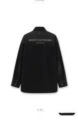 新作 新品 フルセット WOOYOUNGMI ウーヨンミ 26ss ブラック デニム シャツ ジャケット デニムジャケット