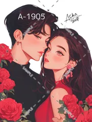 A-1905 カップル ステッカー sticker 素材 コラージュ collage シール achashop