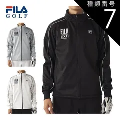 種類7：ブラック(BK)/L フィラゴルフ 透湿撥水 ラインデザイン ボンディング フルジップ ブルゾン ウェア メンズ 2025年秋冬モデル M-3L 785-200