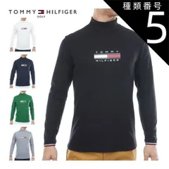 種類5：WHT(00)/LL [タイムセール] トミーヒルフィガー トミーフラッグ ハイネック 長袖シャツ 長袖シャツ ゴルフウェア メンズ 2025年秋冬モデル M-3L THMA579