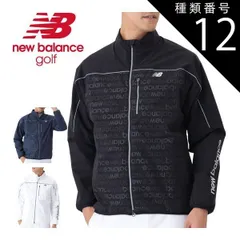 種類12：ホワイト(030)/4(M) ニューバランス ゴルフ ロゴボーダーエンボス×ソリッド フルジップ ブルゾン ウェア メンズ 2025年秋冬モデル M-3L 012-5220004