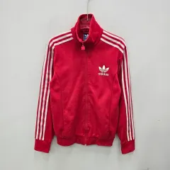 アディダス 3本線 トラックジャージ レッド