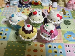 (まとめ) Sanrio カプキャラ スイート パフェ ガチャ