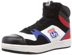 新品 [富士手袋工業(フジテブクロ)] 安全靴 ルート66 オーバーキャップ 外付先芯 耐油・防滑ソール サイドファスナー 66-40 ブラック×ホワイト 29 cm