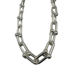 Tiffany&Co. ハードウェア グラジュエイテッド  リンク SV925 シルバー ネックレス