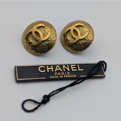 美品 シャネル イヤリング ココマーク ラウンド ゴールド ヴィンテージ 95P