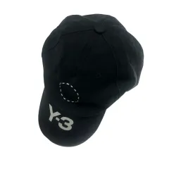 Y-3 YOHJI YAMAMOTO ヨウジヤマモト ビックロゴ ブラック ボールキャップ Free