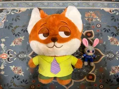 ズートピア_ニック特大型クッションぬいぐるみ+ジュディキーホルダーセット新品