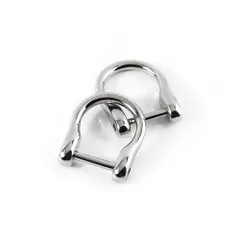 パーツ 金具 ネジ式 ドライバー付き シャックル バッグ用 手芸 財布 dカン スマートキー用に Dリング キーホルダー キーリング