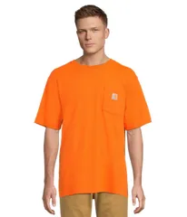 カーハート メンズ トップス シャツ Carhartt Loose Fit Heavyweight Short Sleeve PocketShirt Brite Orange オレンジ