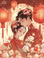 A-1907 カップル ステッカー sticker 素材 コラージュ collage シール achashop