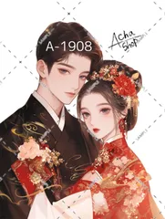 A-1908 カップル ステッカー sticker 素材 コラージュ collage シール achashop