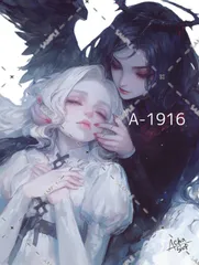 A-1916 女の子 ステッカー sticker 素材 コラージュ collage シール achashop