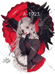 A-1923 女の子 ステッカー sticker 素材 コラージュ collage シール achashop