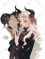 A-1925 女の子 ステッカー sticker 素材 コラージュ collage シール achashop