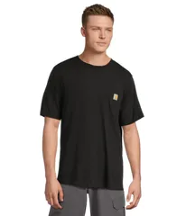 カーハート メンズ トップス シャツ リラックスフィット 半袖 グラフィック Carhartt Relaxed Fit Lightweight ShortSleeve Pocket C Graphic TShirt Black ブラック