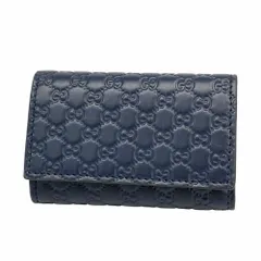 グッチ(Gucci) グッチ アクセサリー・キーケース グッチシマ 150402 レザー ネイビー メンズ レディース