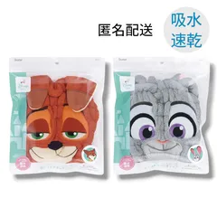 新品　ズートピア　フォロー割　タオルキャップ  スイミング ヘア プール 帽子　吸水　子供　ニック　ジュディ