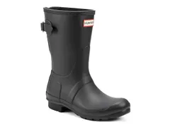 ハンター レディース シューズ ブーツ・レインブーツ HUNTER Original Short Adjustable Rain Boot Womens Black ブラック