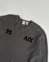 XL アルマーニ エクスチェンジ ボタン A/X コットン ニット セーター