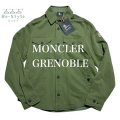 MONCLER GRENOBLE モンクレールグルノーブル 　コットンジャージシャツ　タグ付き　23SS　ロゴワッペン　オリーブ　サイズ Lのサムネイル