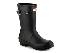 ハンター レディース シューズ ブーツ・レインブーツ HUNTER Original Short Matte Rain Boot Womens Black ブラック