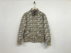 本物ムッシュニコルMONSIEURNICOLEコットンカモフラ迷彩柄ジップスウィングジャケット長袖サーフアメカジスケーターストリートミリタリービジネススーツパーティーモードドレスゴルフメンズLベージュ48のサムネイル