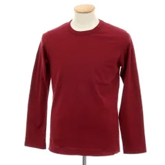 【中古】コムデギャルソンシャツ COMME des GARCONS SHIRT コットン クルーネック 長袖Ｔシャツ ワインレッド【サイズS】【メンズ】のサムネイル