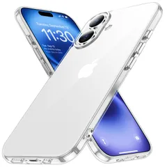 16 ケース クリア 耐衝撃 黄ばみ防止 アイフォン16ケース 米軍MIL規格 ワイヤレス充電対応 SGS認証 iPhone 指紋防止 滑り止め 薄型 耐摩耗性 あいふぉん16 あいふぉん16 カバー スマホケース 6.1インチ 透明 JUSTCOOL