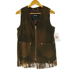 ディーゼル DIESEL スエード フリンジ ウエスタン ベスト レディース 表記無 