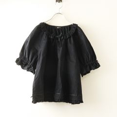近沢レース☆美品☆ パフスリーブブラウス 黒 - メルカリ
